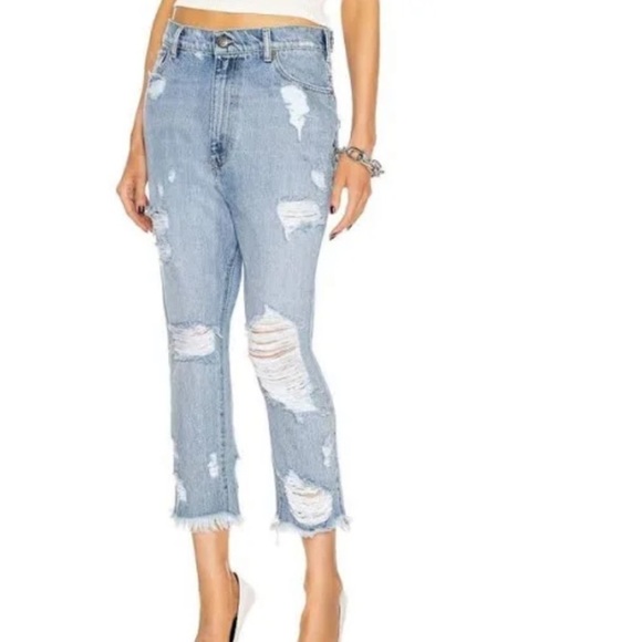 SER.O.YA Blue Omar Drop Boyfriend Jeans
